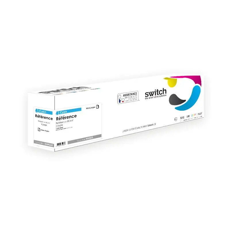 OKI C9600 Toner Cyan compatible équivalent à 42918915 · Switch