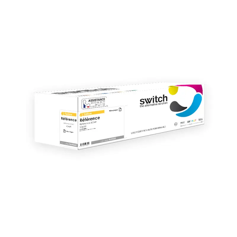 OKI 8473 Toner Jaune compatible équivalent à 44844473 · Switch