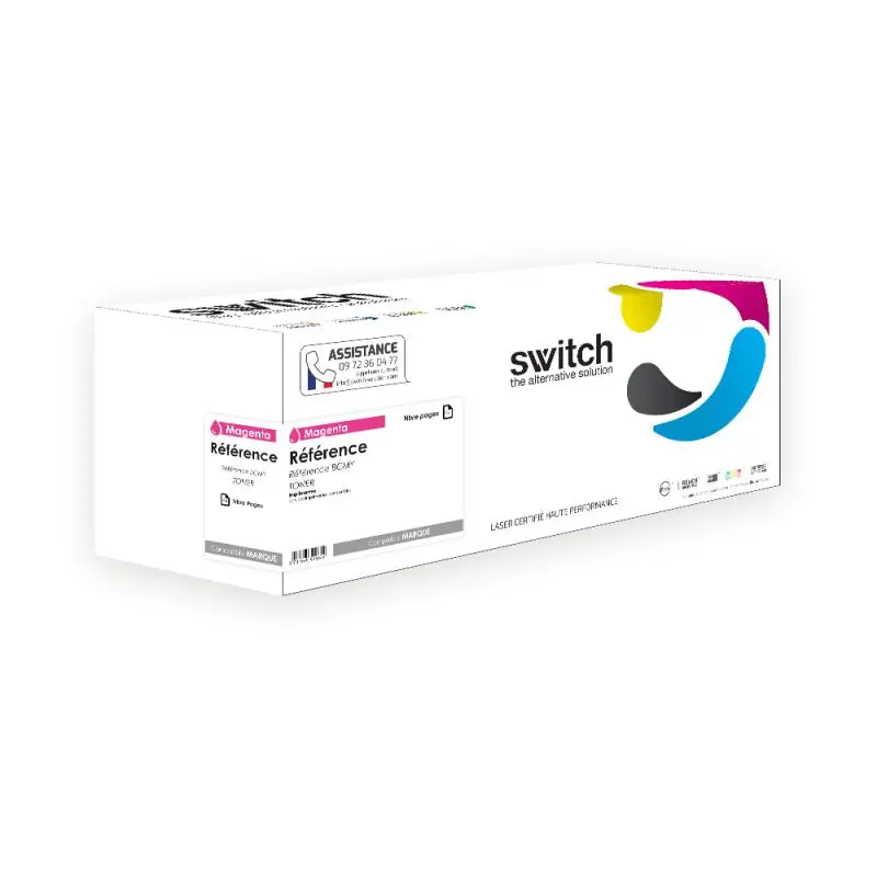 OKI C710 Toner Magenta compatible équivalent à 44318606 · Switch