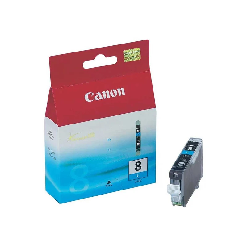 Cartouche d'encre d'origine Canon PIXMA CLI-8C Cyan - 0621B001