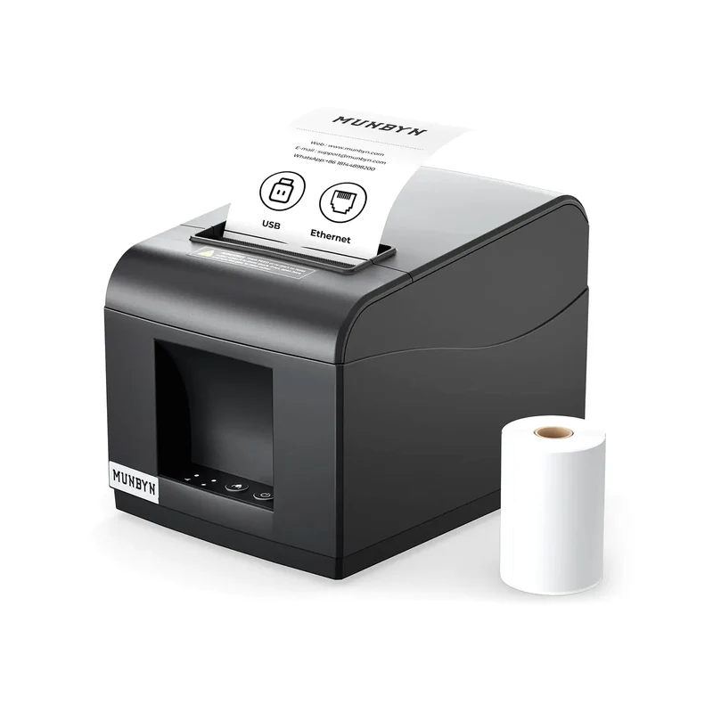 MUNBYN P072 80mm Bondrucker mit Auto-Cutter für POS-Systeme