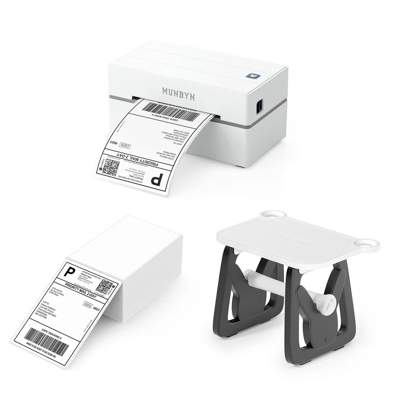 MUNBYN RW130B Bluetooth Thermodrucker Kit für Versand und einfache Etiketten