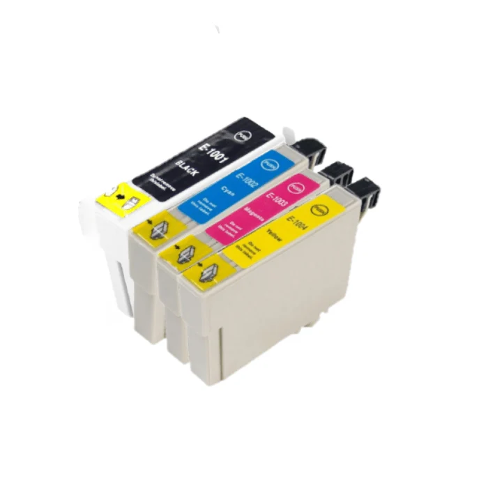 Pack 4 Cartouches Epson T1006 Rhinocéros B/C/M/Y: Stylus Office B40W, BX600FW