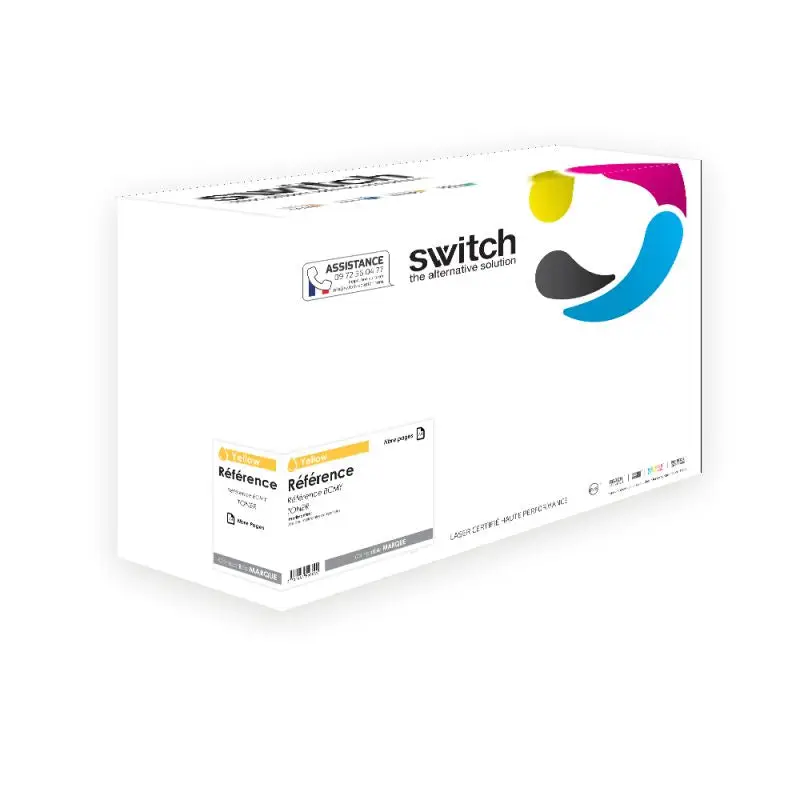 Lexmark 792X Toner Jaune compatible équivalent à C792X1YG · Switch