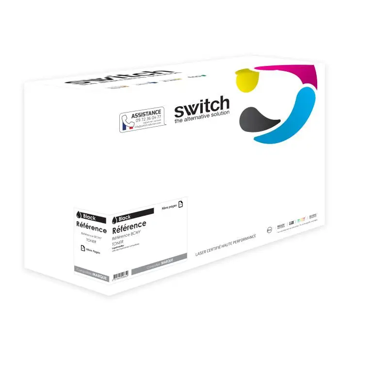 Lexmark 792X Toner Noir compatible équivalent à C792X1BG · Switch