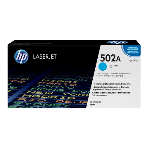 Cartouche de toner d'origine HP 502A cyan - Q6471A