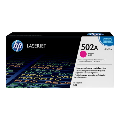 Cartouche de toner d'origine HP 502A magenta - Q6473A