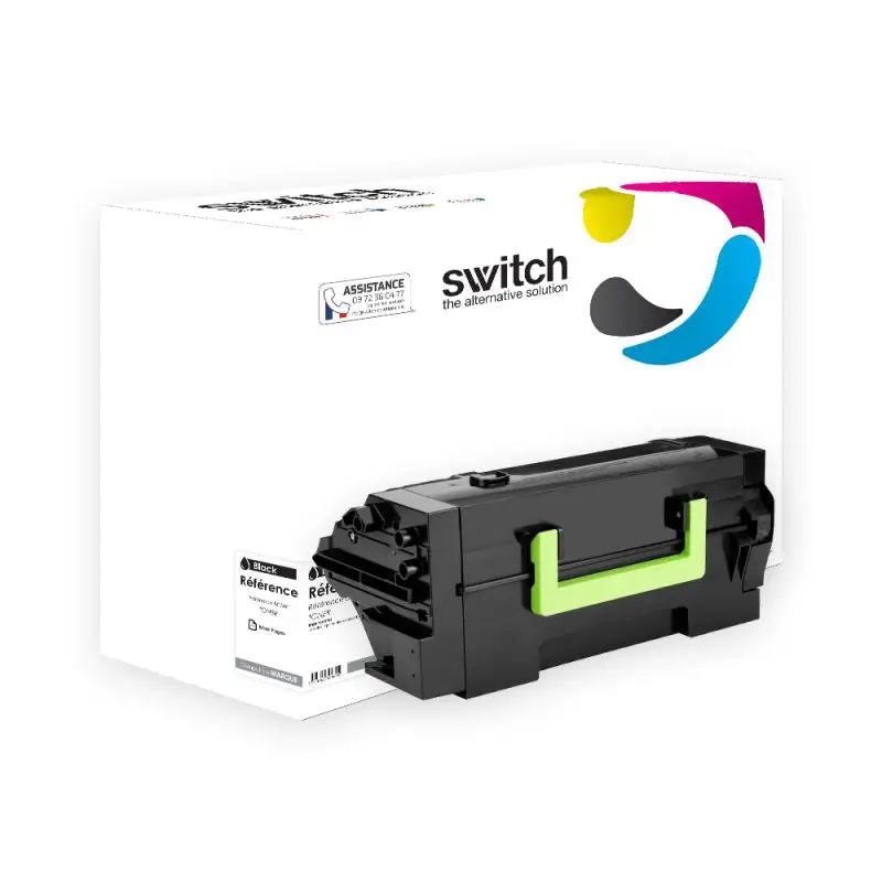 Lexmark 582X Toner Noir compatible équivalent à 58D2X0E, 58D2X00 · Switch