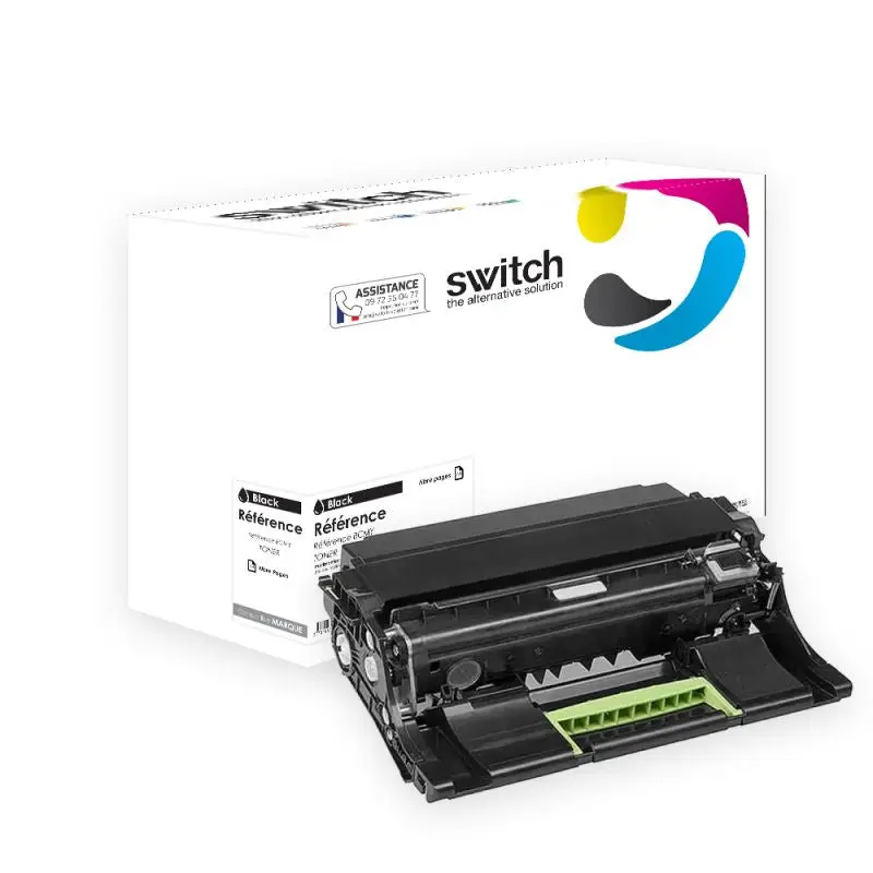 Lexmark 50F0Z00, 500Z Tambour Noir compatible équivalent à 50F0Z00 · Switch