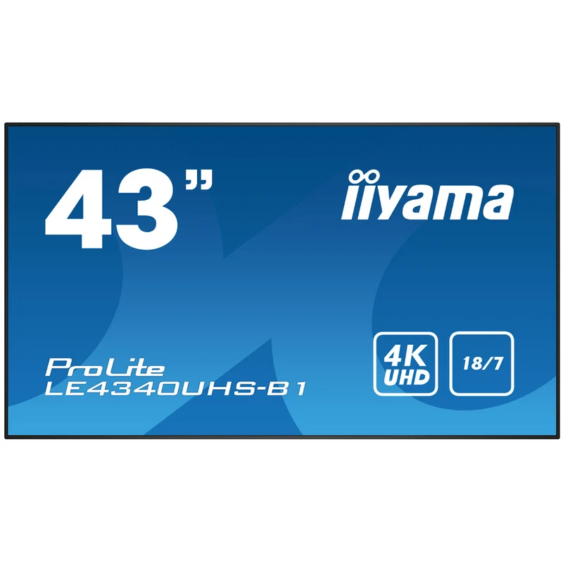 Écran dynamique (digital signage) 43 pouces iiyama Prolite - LE4340UHS-B1