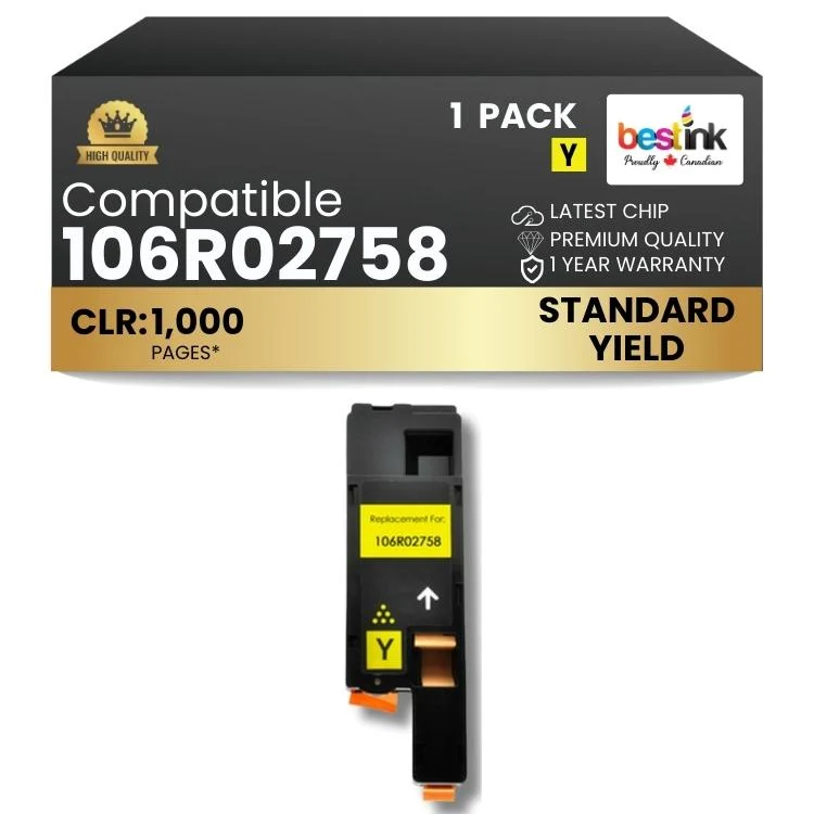 Compatible Xerox 106R02758 Yellow 1 Pack