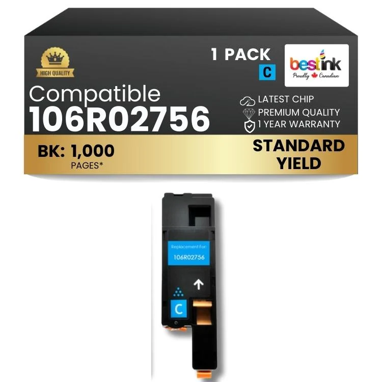 Compatible Xerox 106R02756 Cyan 1 Pack