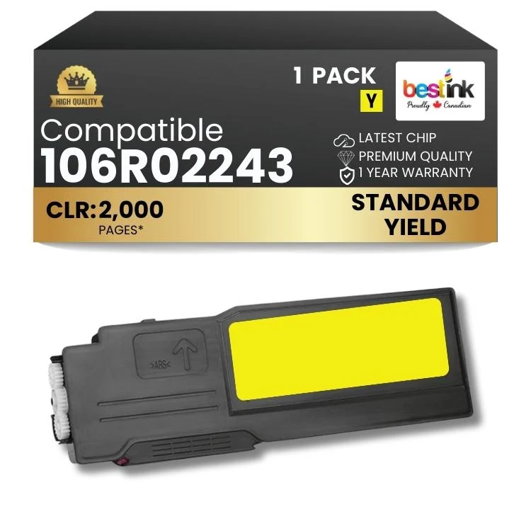 Compatible Xerox 106R02243 Yellow Standard Yield 1 Pack