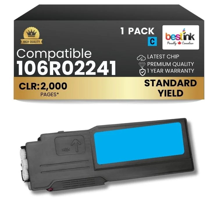 Compatible Xerox 106R02241 Cyan Standard Yield 1 Pack