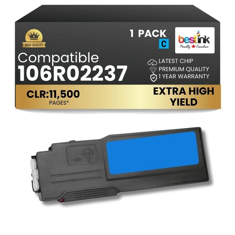 Compatible Xerox 106R02237 Cyan Extra High Yield 1 Pack