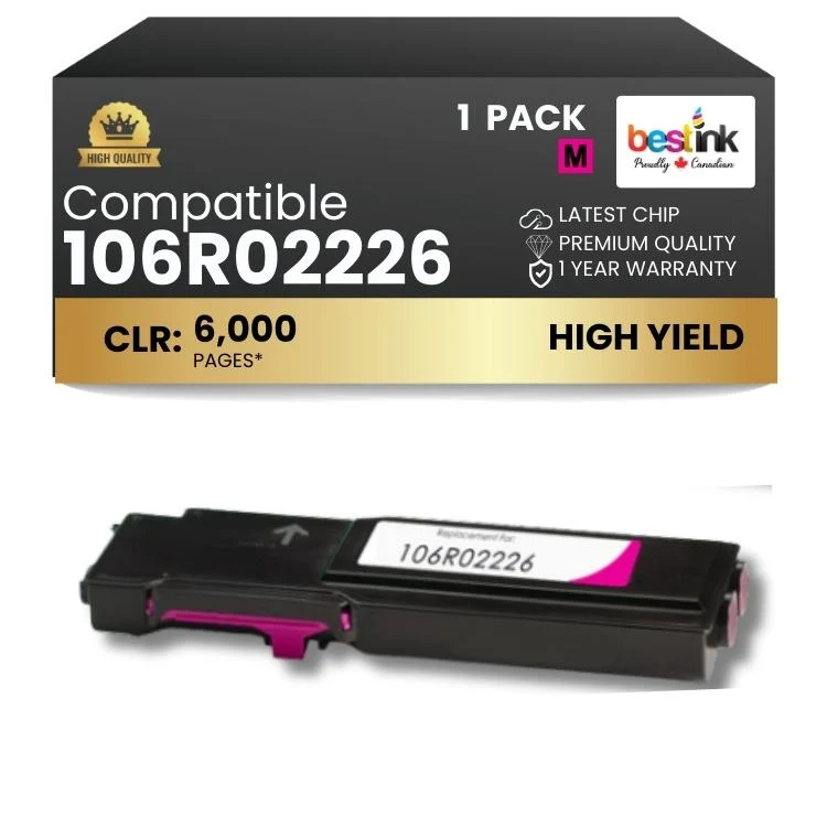 Compatible Xerox 106R02226 Magenta Toner Cartridge 1 Pack