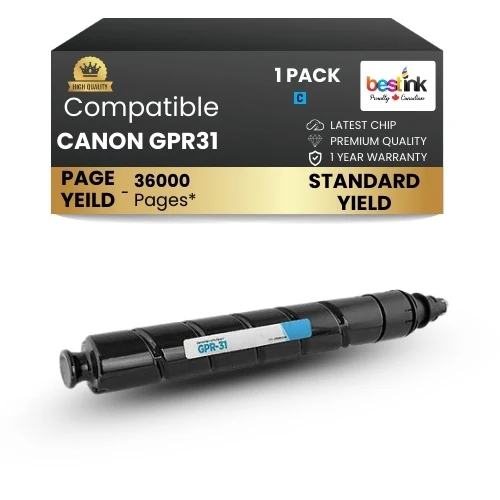 Canon GPR31 Compatible Toner Cartridge Cyan ( 1 Pack ) Standard Yield