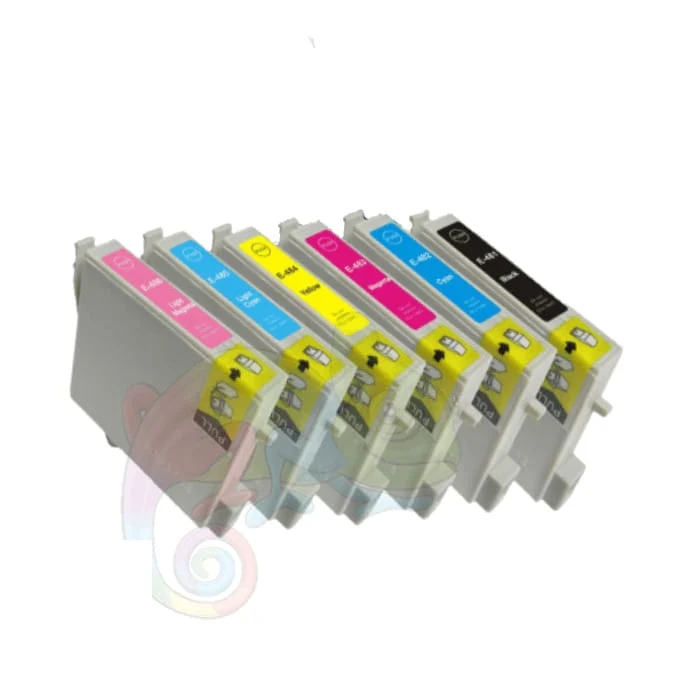 Pack 6 Cartouches Epson T0487 (Hippocampe) — Stylus Photo R200, R300, RX500, RX600