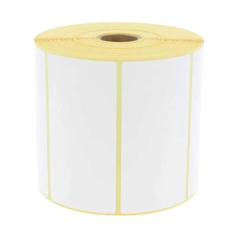 Étiquettes transfert thermique velin blanc 100 x 50 x 76 mm - carton de 6 rouleaux (14 400 étiquettes) - Réf. 2700
