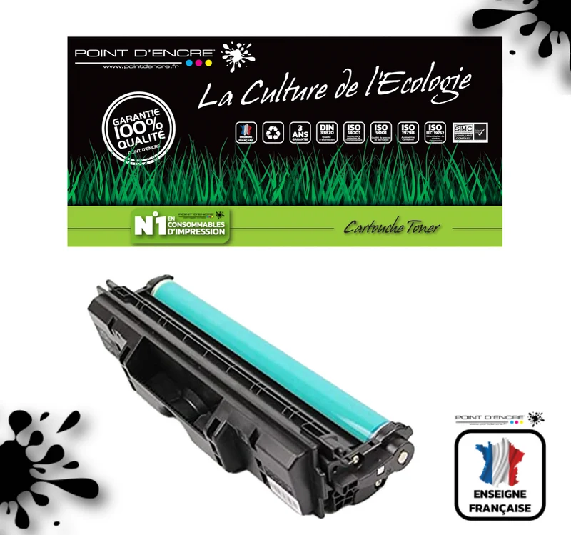 126A / CE314A - TAMBOUR - Grande capacité Marque Francaise POINT D'ENCRE pour Imprimantes compatibles HP (clhp)