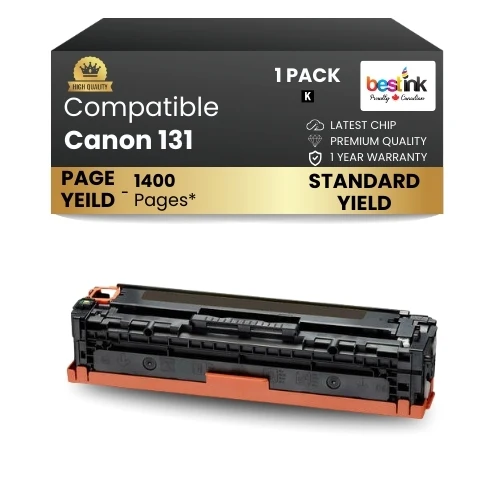 Canon 131 Compatible Toner Cartridge Black ( 1 Pack ) Standard Yield
