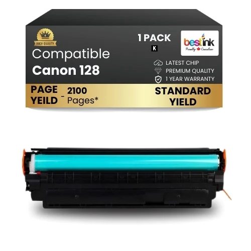 Canon 128 Compatible Toner Cartidge Black ( 1 Pack ) Standard Yield
