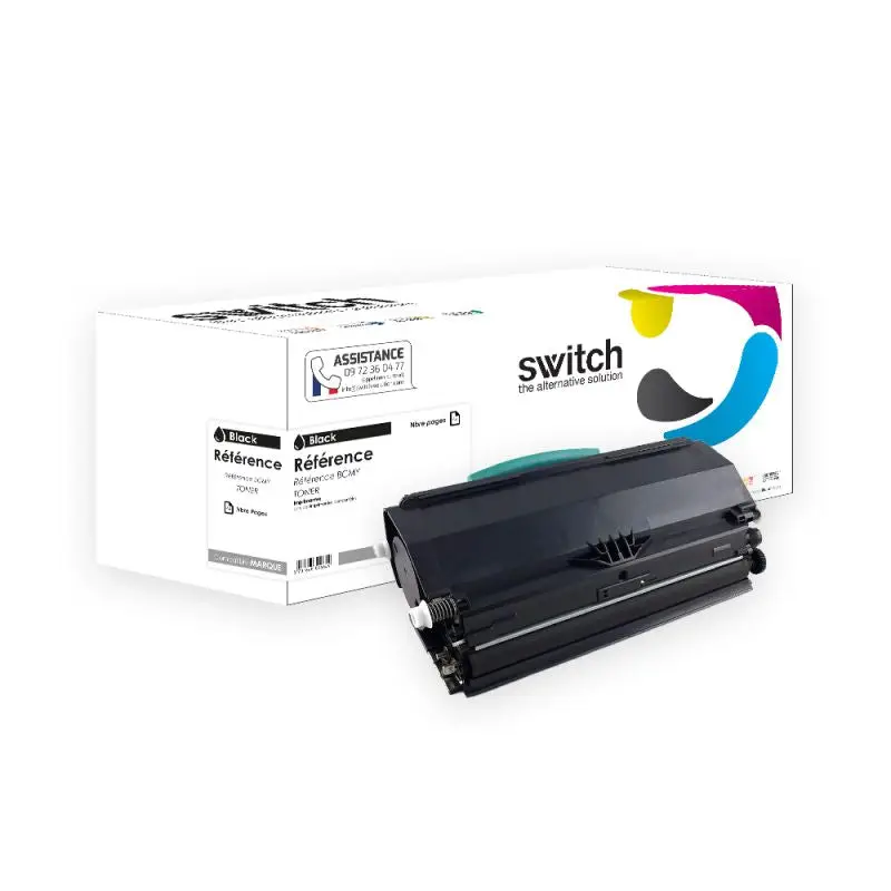 Lexmark E250A11E UNIV Toner Noir compatible équivalent à E250A11P, E250H11N · Switch