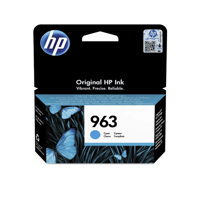 Cartouche d'encre couleur d'origine HP 963 cyan - 3JA23AE