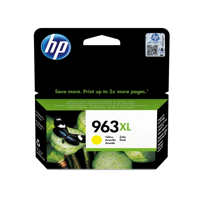 Cartouche d'encre couleur d'origine HP 963XL jaune - 3JA29AE