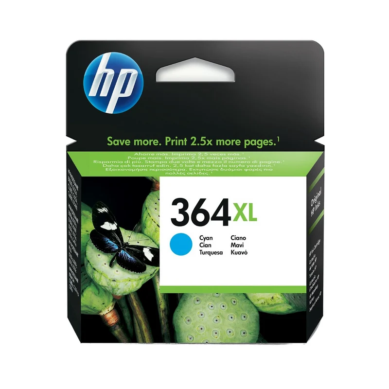 Cartouches d'encre cyan d'origine HP 364XL - CB323EE