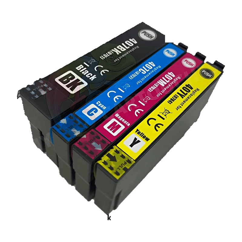 Pack 4 Epson 407 BCMY: WorkForce Pro WF-4745 DTWF