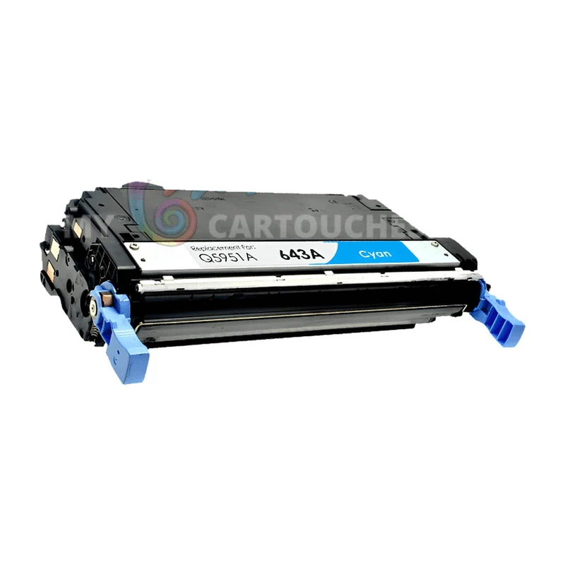 Toner Laser Pour HP 643A Cyan Toner laser HP (Q5951A) Compatible