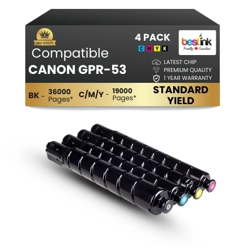 CANON GPR-53 Comaptible Toner Cartridge BK/C/M/Y ( 4 pack ) Standard Yield