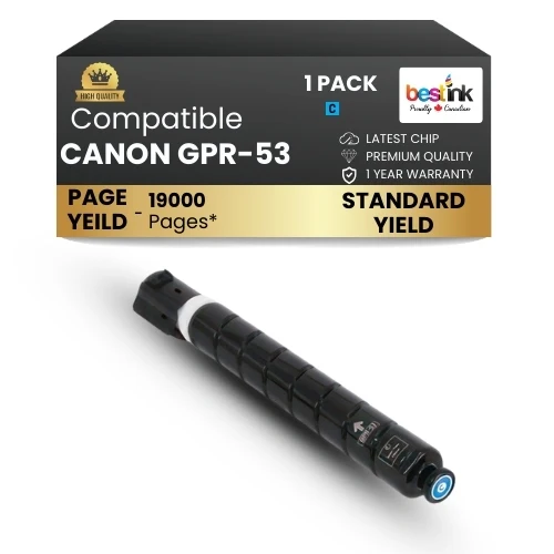 CANON GPR-53 Comaptible Toner Cartridge Cyan ( 1 pack ) Standard Yield