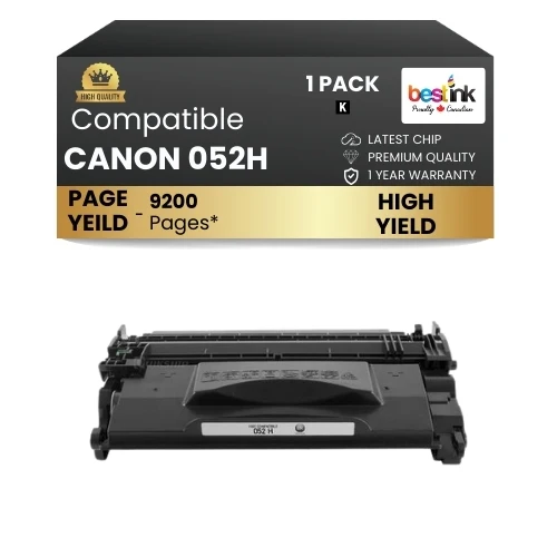 CANON 052H Compatible Toner Cartridge Black (1 Pack ) High Yield