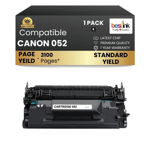 CANON 052 Compatible toner Cartridge Black ( 1 Pack ) Standard Yield