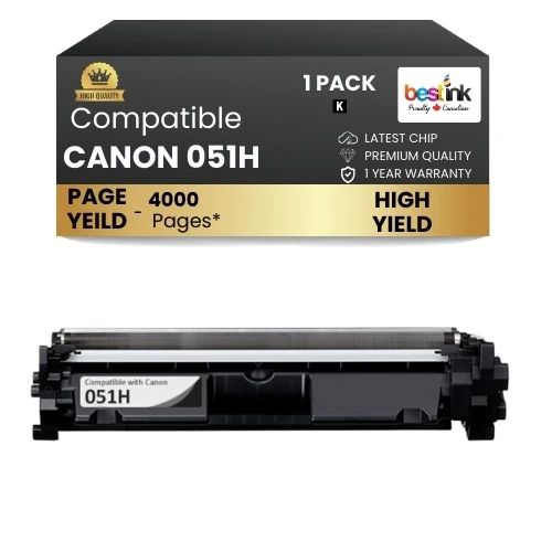 CANON 051H Compatible Toner Cartridge Black (1 Pack ) High Yield