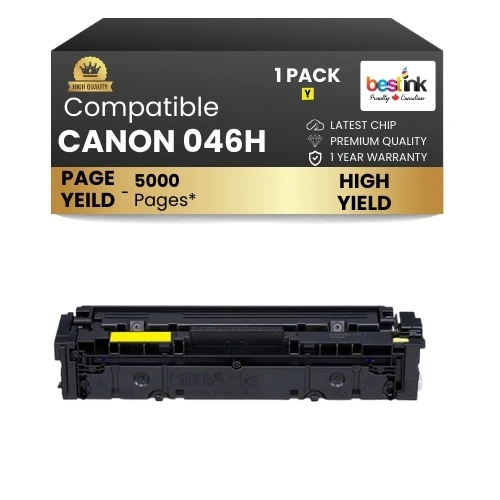 Canon 046H Comaptible Toner Cartridge Yellow ( 1 Pack ) High Yield