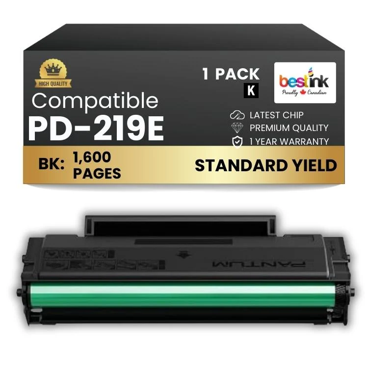 Compatible PD-219E Black Toner Cartridge 1 Pack