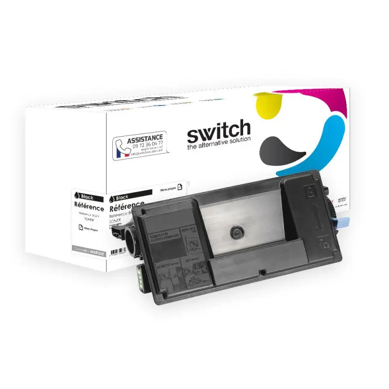 Kyocera Mita TK-3100 Toner Noir compatible équivalent à 1T02MS0NL0 · Switch