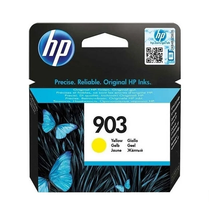 Cartouche d'encre couleur jaune d'origine HP 903 - T6L95AE