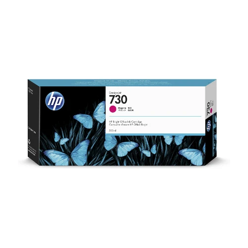 Cartouche d'encre d'origine HP 730 DesignJet magenta 300ml - P2V69A