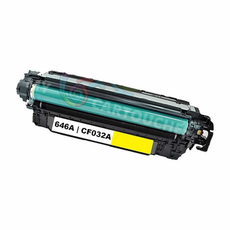 Toner Laser Pour HP 646A Yellow Toner laser HP (CF032A) Compatible