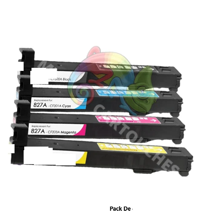 Pack 4 Toners HP 827A BCMY — Color LaserJet Enterprise M880z, M855