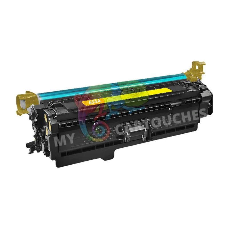 Toner Laser Pour HP 654A Yellow Toner laser HP (CF332A) Compatible