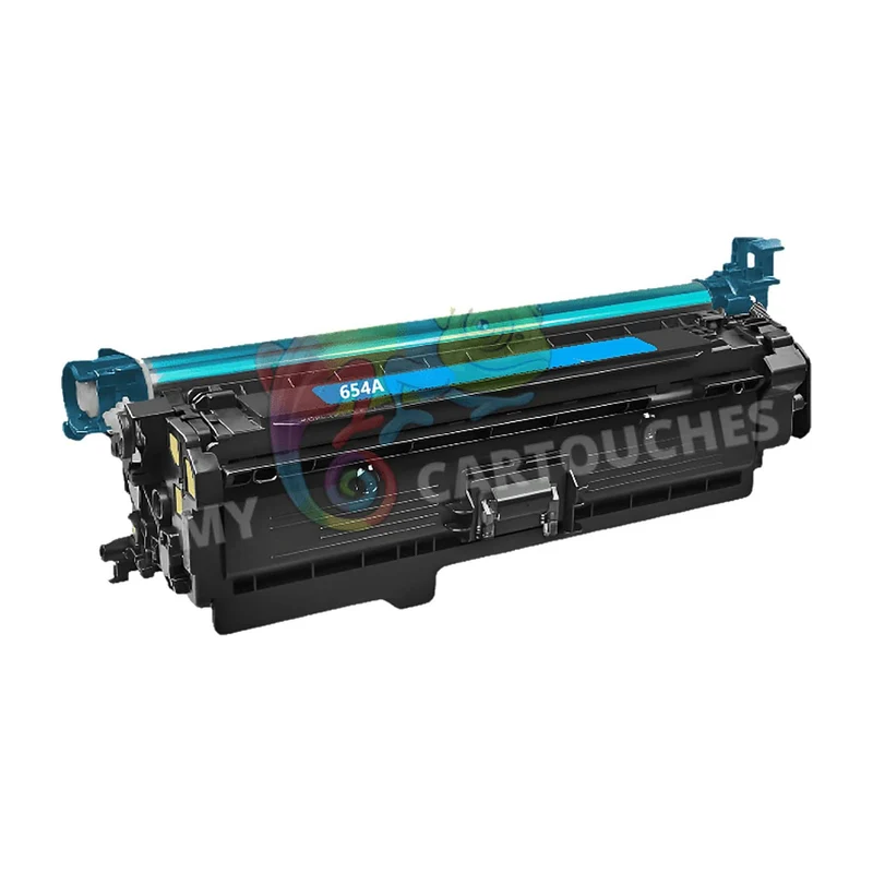 Toner Laser Pour HP 654A Cyan (CF331A) Compatible