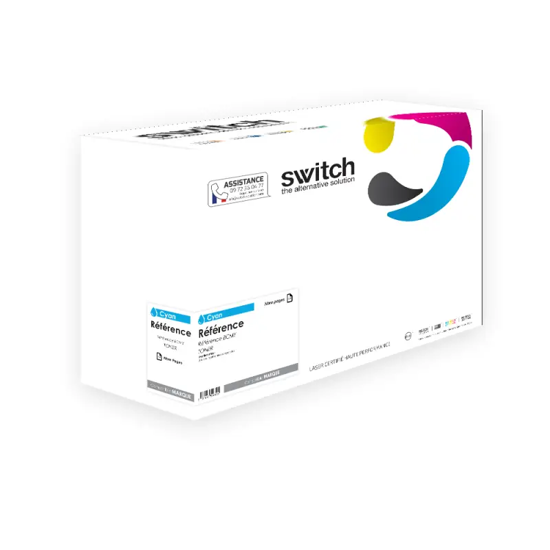 HP 924 Toner Cyan compatible équivalent à W9241MC · Switch