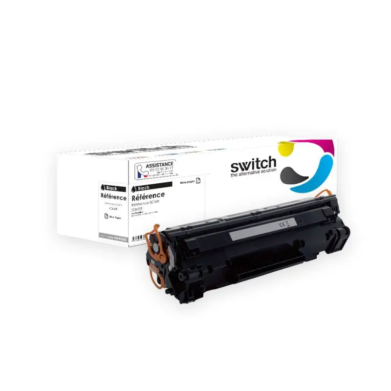 HP 83X Toner Noir compatible équivalent à CF283X, CRG737 · Switch