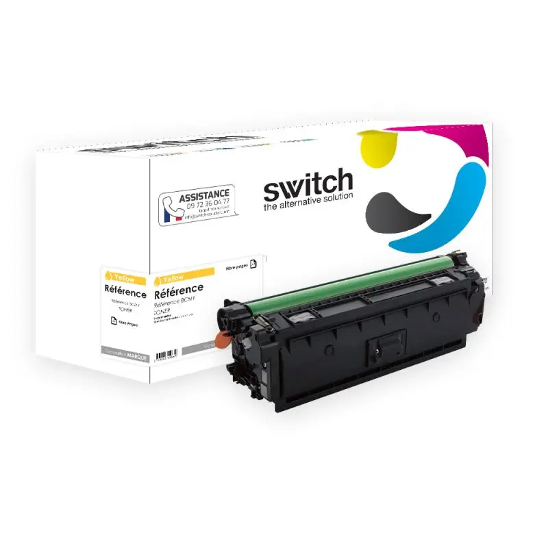 HP 656X Toner Jaune compatible équivalent à CF462X · Switch