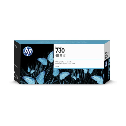 Cartouche d'encre d'origine HP 730 DesignJet gris 300ml - P2V72A